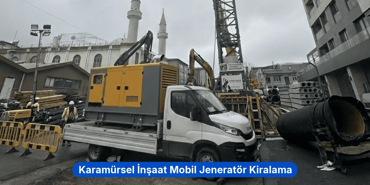 Karamürsel İnşaat Mobil Jeneratör Kiralama