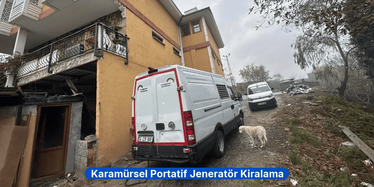 Karamürsel Portatif Jeneratör Kiralama